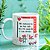 Caneca Divertida “Mil Namorarão ao Teu Lado, Mas Tu Não Serás Atingido” | Porcelana 325 ml | 1 Unidade – Fenari - Imagem 1