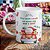 Caneca Natalina Divertida “Vou Tacar Carvão em Quem Não Usar a Seta” | Porcelana 325 ml | 1 Unidade – Fenari - Imagem 1