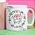 Caneca de Natal Personalizada com Nome da Família e Guirlanda | Porcelana 325 ml | 1 Unidade – Fenari - Imagem 1