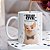 Caneca de Gato Divertida “Estado Civil: Varreram Meus Pés” – Modelo Masculino | Porcelana 325 ml | 1 Unidade – Fenari - Imagem 1