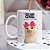 Caneca de Gata Divertida “Estado Civil: Varreram Meus Pés” – Modelo Feminino | Porcelana 325 ml | 1 Unidade – Fenari - Imagem 1
