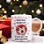 Caneca Natalina Divertida “Não Quero Luxo, Só Quero que a Ceia Encha o Meu Bucho” | Porcelana 325 ml | 1 Unidade – Fenari - Imagem 1