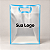 Sacola Fosca Azul Personalizada com Sua Logo 30x23x15cm - 1 unidade - Fenari - Imagem 1