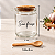 Pote de Vidro Personalizado com Frase, Colher de Madeira e Tampa de Rolha 250ml - 1 unidade - Fenari - Imagem 2