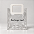 Sacola Transparente Personalizada com Sua Logo e Alça Branca 24x21x11cm - 1 unidade - Fenari - Imagem 1