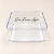 Caixa Acrílica Transparente Personalizada com Sua Frase 15x15x7cm - 1 unidade - Fenari - Imagem 1
