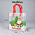 Sacola Transparente Fosca de Natal com Alças Vermelhas 13 x 15 x 6 cm - 1 unidade - Fenari - Imagem 2