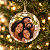 Bola de Natal Personalizada com 2 Fotos 7 cm - 1 unidade - Fenari - Imagem 1