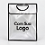 Sacola Transparente Fosca Personalizada com Sua Logo e Detalhes Pretos - 1 unidade - Fenari - Imagem 1