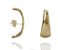 Brinco estilo earhook banhado ouro - Imagem 1