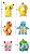Figure Kit Pokémon 6 Figuras de Ação Pokémon - Imagem 4