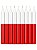 Vela Palito Branca e Vermelha 30 Unidades - Imagem 1
