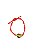 Pulseira 7 Nós Vermelha com Búzios Banhado - Imagem 1