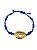 Pulseira 7 Nós Azul Escuro com Búzios Banhado - Imagem 1