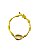 Pulseira 7 Nós Amarela com Búzios Banhado - Imagem 1