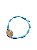 Pulseira 7 Nós Azul Claro com Búzios Banhada - Imagem 2