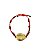 Pulseira 7 Nós Vermelha com Búzios Banhado - Imagem 2