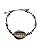 Pulseira 7 Nós Branca e Preta com Búzios Banhado - Imagem 2