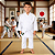 Kimono Jiu Jitsu e Judô Branco Sequencia Profissional 100% Algodão 300g Com Faixa Grátis - Imagem 9