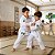 Kimono Jiu Jitsu e Judô Branco Sequencia Profissional 100% Algodão 300g Com Faixa Grátis - Imagem 10