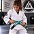 Faixa Jiujitsu Profissional Reforçada 100% Algodão 6 Costuras Cores Graduação Fita Branca e Ponta Preta - Imagem 2