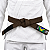 Faixa Jiu-Jitsu Profissional Reforçada 100% Algodão 6 Costuras Cores Graduação Ponta Preta Adulto - Imagem 14