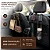 KIT 4 Ganchos Universal Preto Para Encosto De Cabeça De Assento De Carro-Duplo Couro Premium - Imagem 5