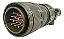 Conector 14 Pinos Cabo Macho 28mm Compativel C/ Cea - Imagem 1