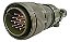 Conector 14 Pinos Cabo Macho 28mm Compativel C/ Lincoln - Imagem 1