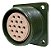 Conector 14 Pinos Painel Femea 28mm Compativel C/ Cea - Imagem 1
