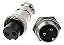 CONECTOR MIKE 2 VIAS CIRCULAR MACHO E FEMEA - Imagem 2