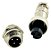 CONECTOR MIKE 3 VIAS CIRCULAR MACHO E FEMEA - Imagem 1