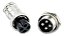 Conector Mike 4 Vias Circular Macho E Femea - Imagem 1