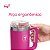 Copo Térmico Big T Com Canudo 1,1L Rosa - Imagem 3