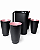 Kit Tupperware Jarra Perfeita 1,8 Litro + 4 Copos Allegra 450ml - Imagem 3