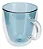 Caneca de Vidro Borossilicato de Parede Dupla Verde - 380ml - Imagem 1