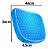 Assento De Gel Almofada Silicone Escaras Ortopédico Egg Sit Cor Azul - Supermedy - Imagem 4