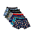 Kit 6 Cuecas Boxer Infantil em Algodão Estampadas - Imagem 1