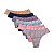 Calcinhas Tanga Renda Lateral Estreita Cotton Lisas - REF 86 - Imagem 3