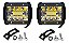 Kit 2 Farol Milha 4 Tipos De Acendimento Dual Color Strobo - Imagem 1