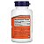 Taurina 500 mg 100 Cápsulas Vegetais, Now Foods - Imagem 3