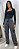 Calça Cargo Jeans Acid Wash Cinza - Imagem 1