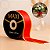 Fita Maxi Albano 3D Vermelho com ouro dourado 32mmx 100metros Laço Presente Decoração Embalagem - Imagem 1