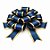 Fita Decorada 3D Azul Marinho com Ouro 32mmx100m Maxi Albano Laço Presente Decoração Embalagem - Imagem 1