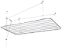 Varal de Teto - 1,40 Mt x 0.58cm - Imagem 1