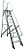 Escada Plataforma Trepadeira 9 Degraus + Plataforma - Imagem 1