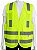 Colete Refletivo de Segurança EPI 04 Bolso Verde Fluorescente e Laranja NBR 15292 - Imagem 3