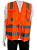 Colete Refletivo de Segurança EPI 04 Bolso Verde Fluorescente e Laranja NBR 15292 - Imagem 1