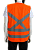 Colete Refletivo de Segurança EPI 04 Bolso Verde Fluorescente e Laranja NBR 15292 - Imagem 2
