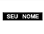 Tarja Removível Personalizada com Nome - Imagem 1